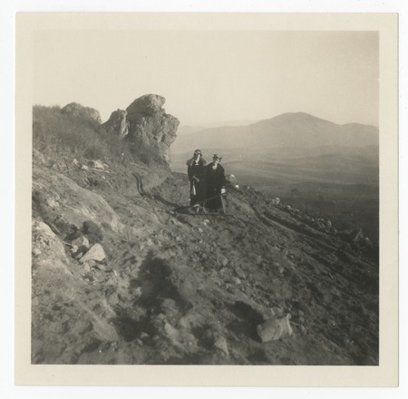Mary and Catherine Fletcher on mountainside
