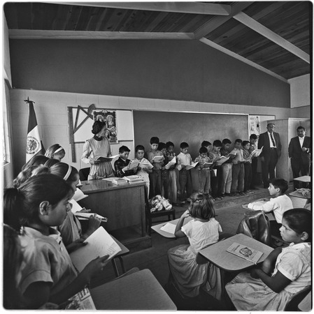 In the classroom at Alessio School Number 4, Colonia Postal