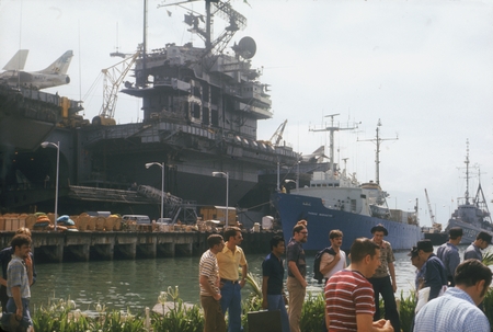 USS Ranger and R/V T. Washington, Subic Bay