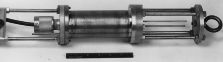 Assembled sensing-unit, Bottom-Mounted Temperature Recorder (BMTR)