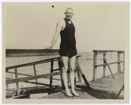 Ed Fletcher in swimsuit