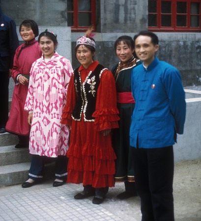 Greeters at National Minorities Institute, Beijing