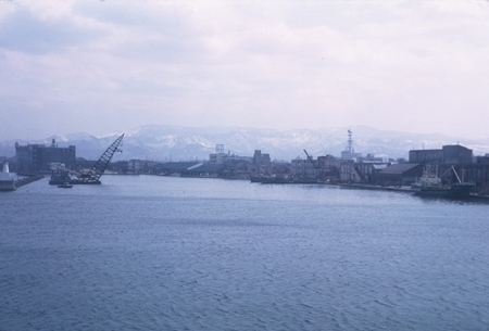 Aboard the ocean-ferry, waiting to cross to Hakodate, Hokkaido, Japan. Zetes Expedition, May 1966