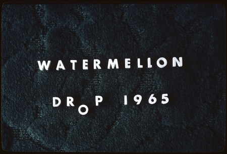 &quot;Watermelon Drop 1965&quot; [title slide]