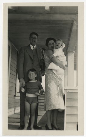 Charles and Jeannette Fletcher with their children