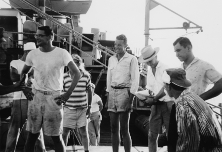 Downwind Expedition, Crossing the Line ceremony aboard R/V Spencer F. Baird. 2 November 1957