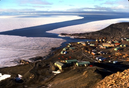 McMurdo Station, Ross Island, Antarctica. February 1989