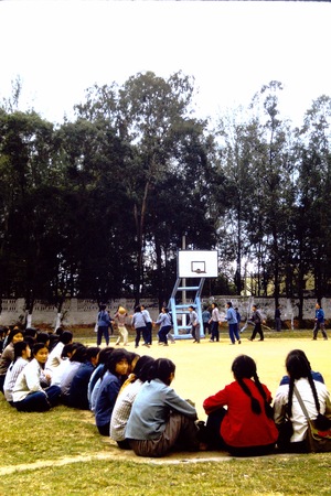 Guangzhou No. 61 Middle school, basketball scrimmage
