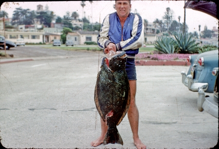 James Ronald Stewart with halibut