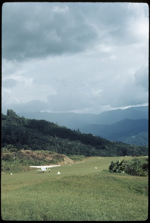 Tabibuga airstrip with small aircraft