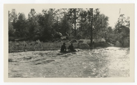 Sitting in river, Baja California