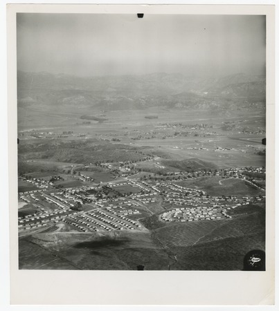 Aerial view of Fletcher Hills subdivision, El Cajon