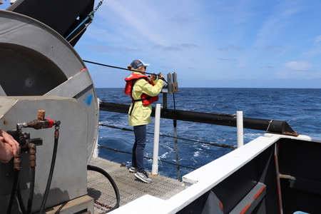 Retrieving Towed Marine Mammal Acoustic Array 2 of 2