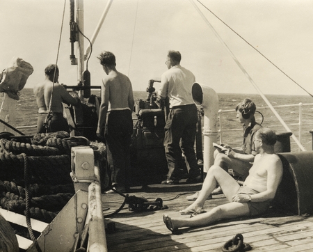Russell Raitt at right. Downwind Expedition, 1958.