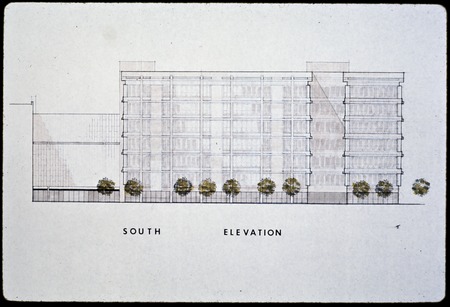Basic Science Building rendering, south elevation
