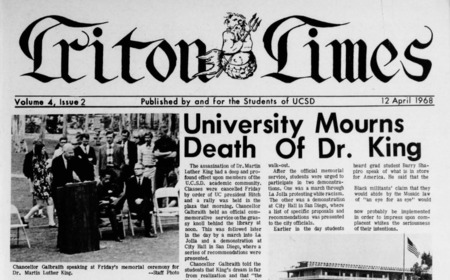 UCSD Mourns Death of Dr. King