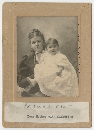Catherine Fletcher Taylor with mother, Mary Fletcher