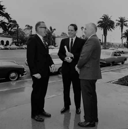 William A. Nierenberg, Jeffrey D. Frautschy, Ed Reinecke and William J. McGill at Sherwood Hall for Scripps Institution of...