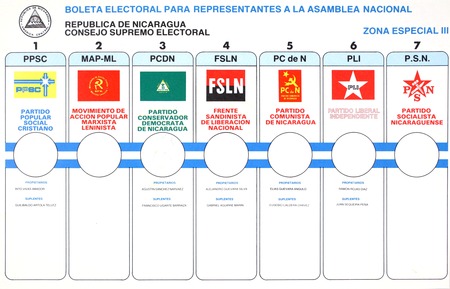 Boleta Electoral Para Representantes A La Asamblea Nacional Zona Especial III