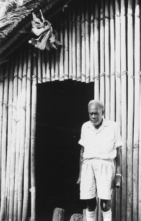 Chief Abel in Front of his Na Gamal