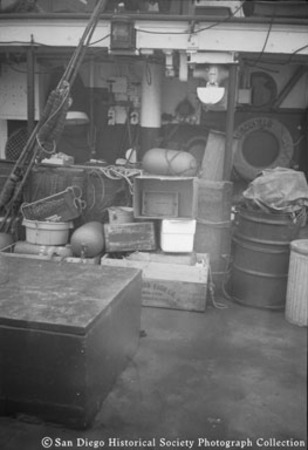 Deck of research vessel N.B. Scofield
