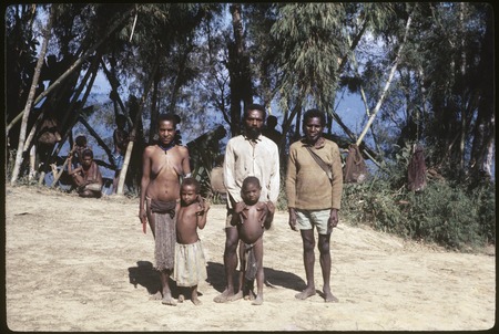 Group portrait, some members of Timbamaruwaga clan, Manjakaikale sub-subclan