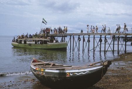 River ferry and native craft [Freetown, Sierra Leone]
