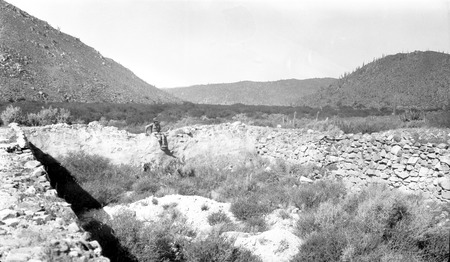 Old reservoir in central part of the valley of Mission San Fernando de Velicatá