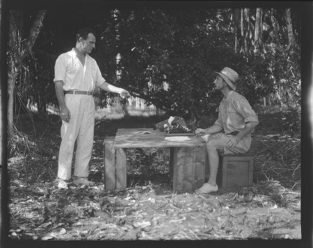 Gordon White and Physician in Berande Plantation, Guadalcanal