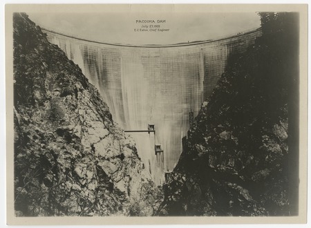 Front view of Pacoima Dam
