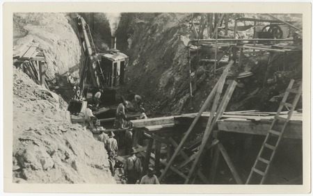 Cut-off trench for dam at Warner&#39;s Ranch