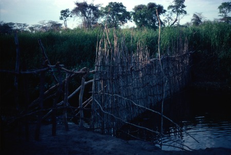 Weir constructed across the Choma River, Kaputa