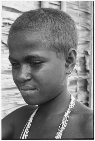 A young Kwaio beauty in a pensive mood.