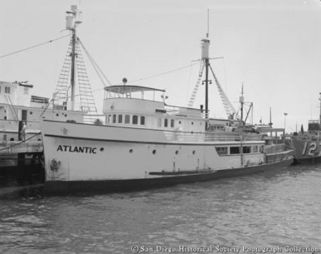 Docked tuna boat Atlantic
