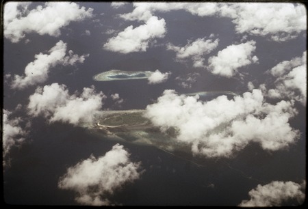 Rambutyo Island in the Bismarck Archipelago, aerial view