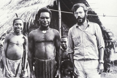 The anthropologist, John LeRoy, with his neighbors