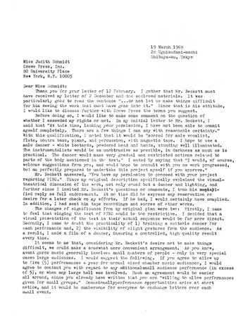 Ping: Correspondence: Letter from Roger Reynolds to Judith Schmidt