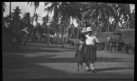 Lambert and unidentified Papua New Guinea woman, place name given is Kabodi