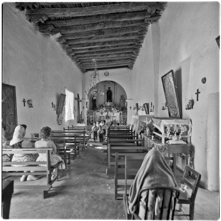 Interior of church in Onavas