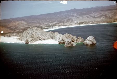 An aerial view of Cabo San Lucas, Baja California peninsula