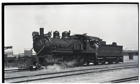 SD&amp;A locomotive 50 at 10th Street
