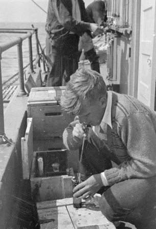 Richard Howell Fleming aboard Scripps ship R/V Scripps