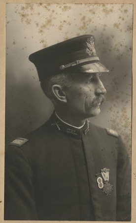 Portrait of a man in military dress