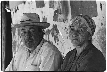 Filiberto Ojeda Arce and Matea Sandoval Arce at Rancho Santa Marta