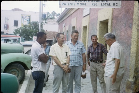 Bill Rawls, Howard Hayford, Bud Dugeau, and Les Hazerot with Fernando Chacón, La Paz