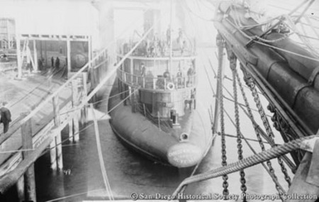Docked whaleback steamer Charles W. Wetmore