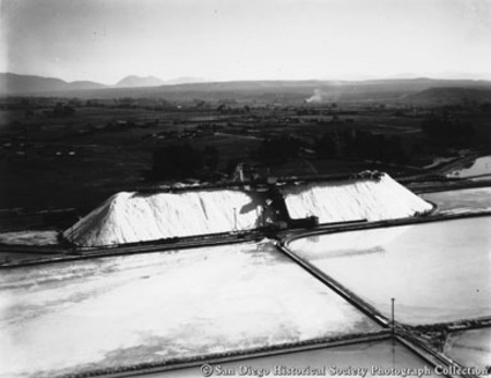 Aerial view of Western Salt Company, Chula Vista