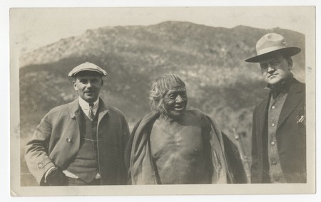 San Diego city attorney T. B. Cosgrove, Native American man from El Capitan Reservation and Arthur H. Nelson