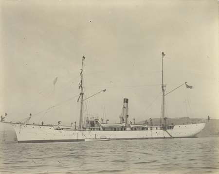 U.S. Fisheries steamer Albatross moored in the San Diego harbor. 1904.