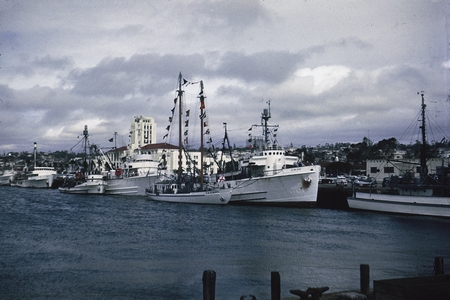 [Scripps Fleet at B Street Pier, San Diego, ] 1954 or 1955